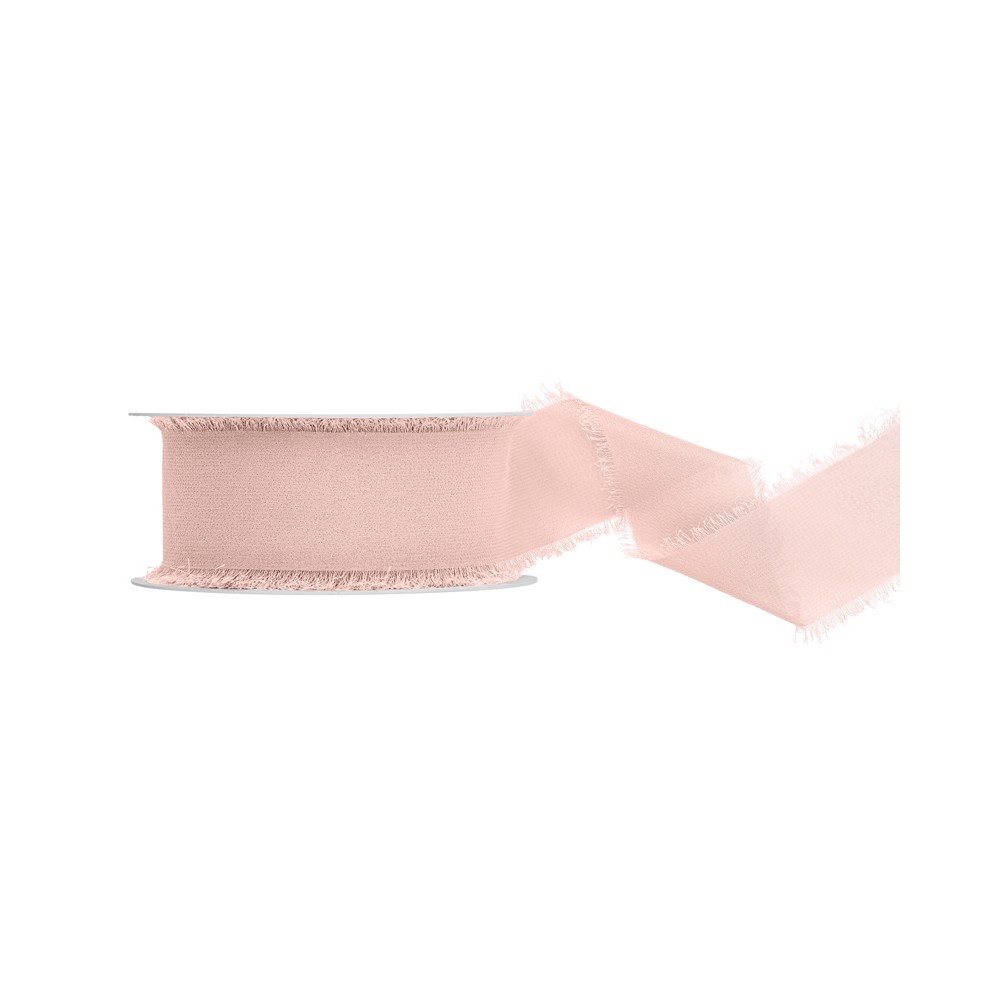Ruban de chiffon - rose clair - 40mm/10m