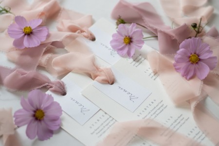 Ruban de chiffon - rose...
