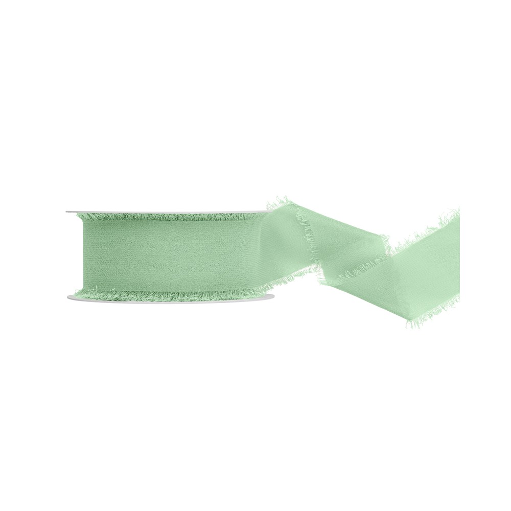 Ruban de chiffon - sauge - 40mm/10m
