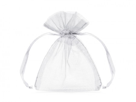 10 Sachets en Organza - blancs