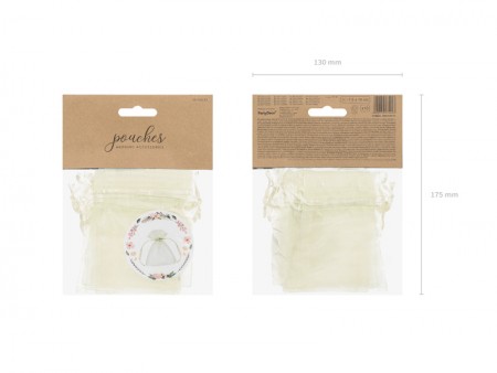 10 Sachets en organza -...