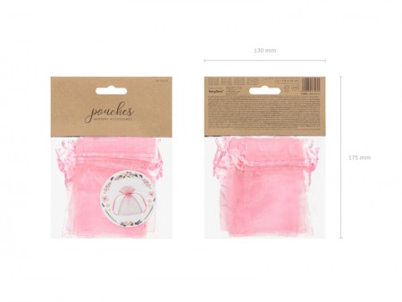 10 Sachets en organza -...