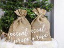 Sac de jute spécial surprise blanc