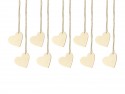 10 Marque -place de table en bois Hearts