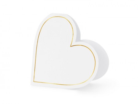 10 Cartes de table Coeurs -...