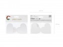 10 Cartes de table Coeurs - blanc