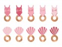 10 Marque -verres maillots de bain et coquillages