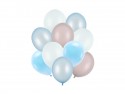 10 ballons "nuances de bleus" - 27 cm
