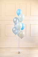 10 ballons "nuances de bleus" - 27 cm