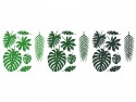 21 feuilles tropicales en papier