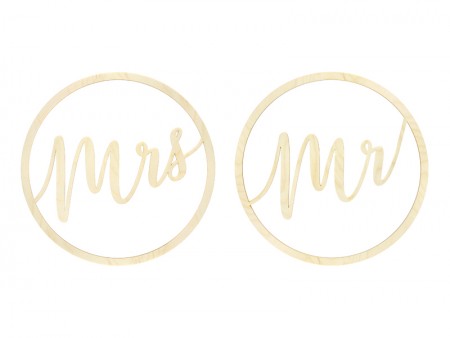 2 Suspensions déco Mr Mrs