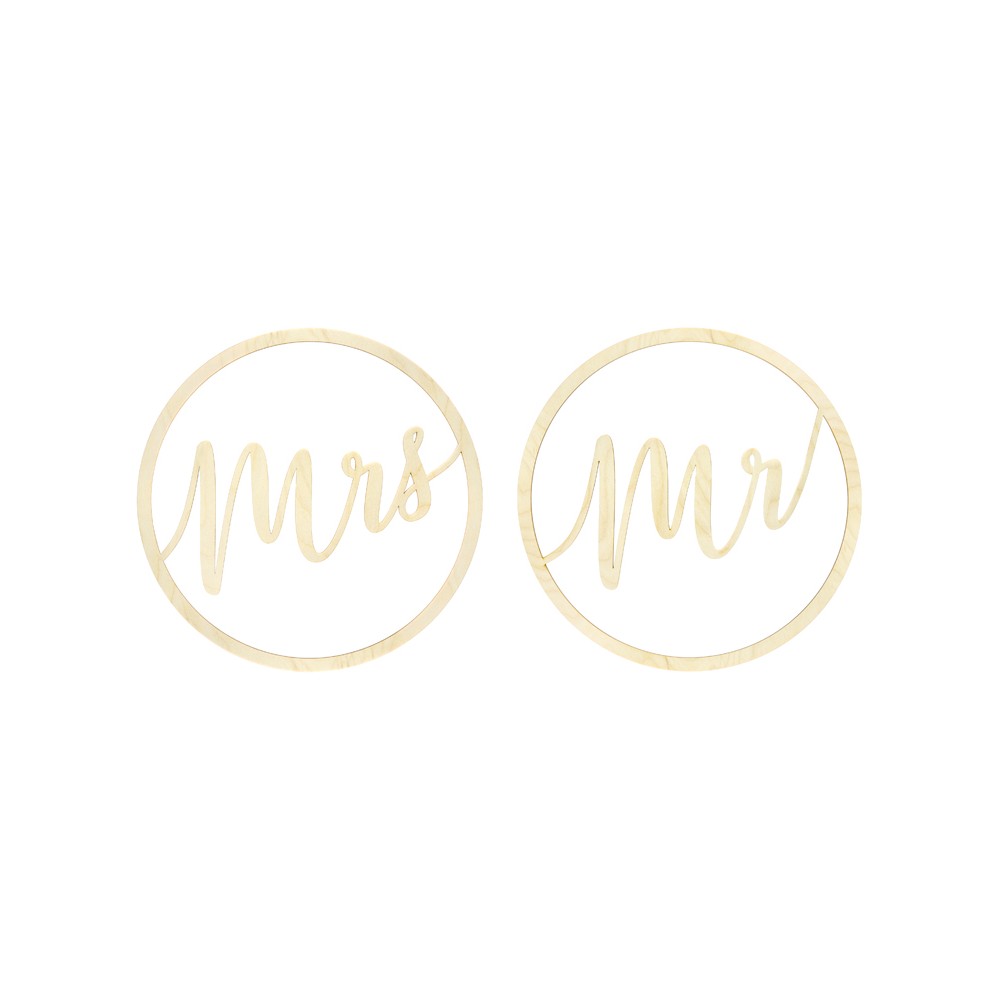 2 Suspensions déco Mr Mrs