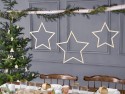 3 Décorations en bois à suspendre Etoiles - mix