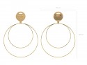 2 Décorations en métal à suspendre Circles - mix