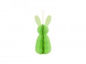 Décoration en papier honeycomb Lapin - vert clair - 30 cm