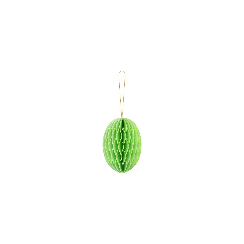 Décoration en papier honeycomb Lapin - vert clair - 30 cm
