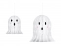 2 Décorations en papier fantôme - blanc