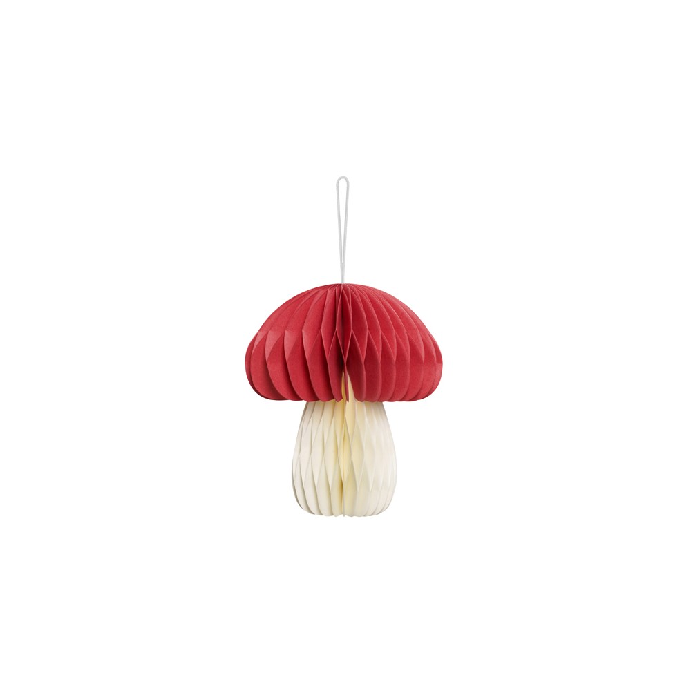 Décoration alvéolée en papier de soie "Champignon"