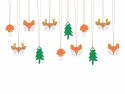 12 Etiquettes à cadeaux Forest