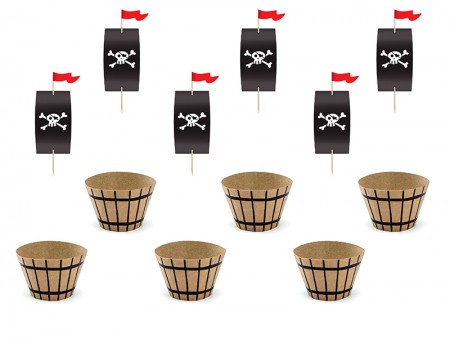 6 Set à muffins Pirates