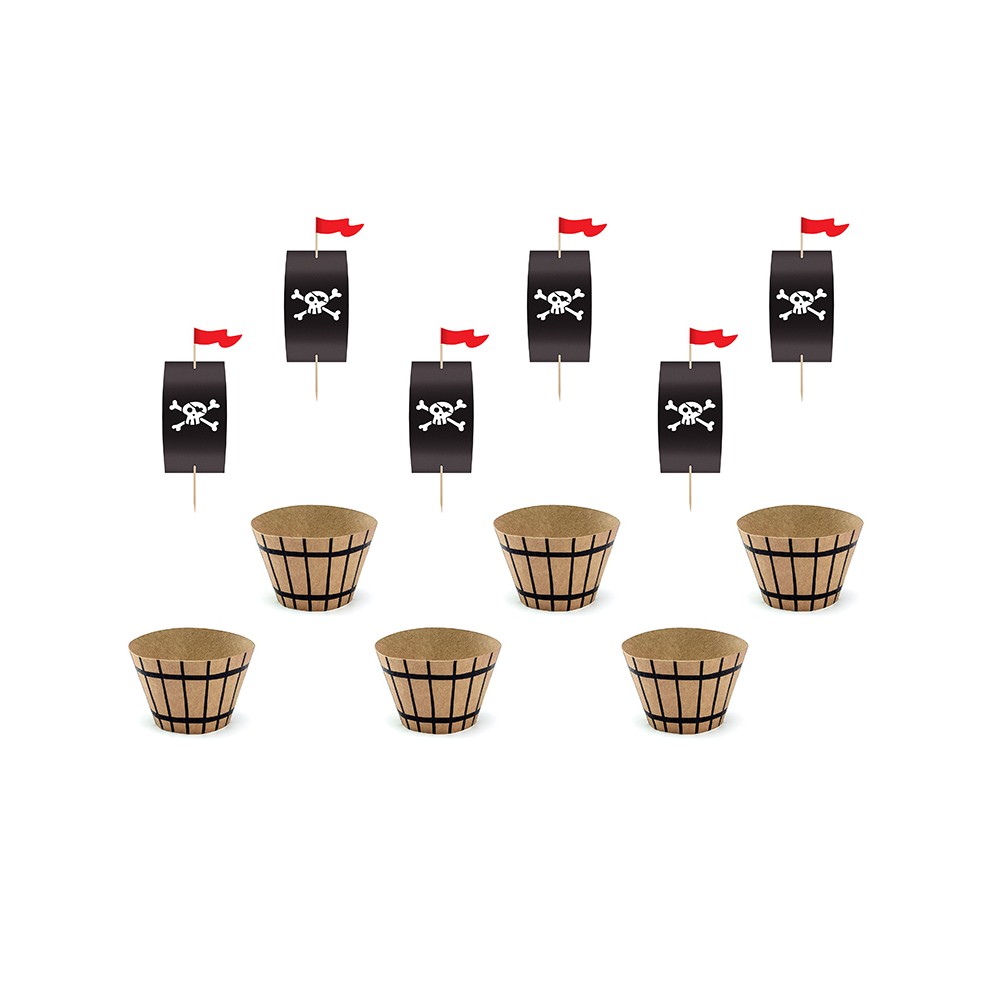6 Set à muffins Pirates