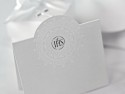 10 Invitations à la communion avec ornement - blanc