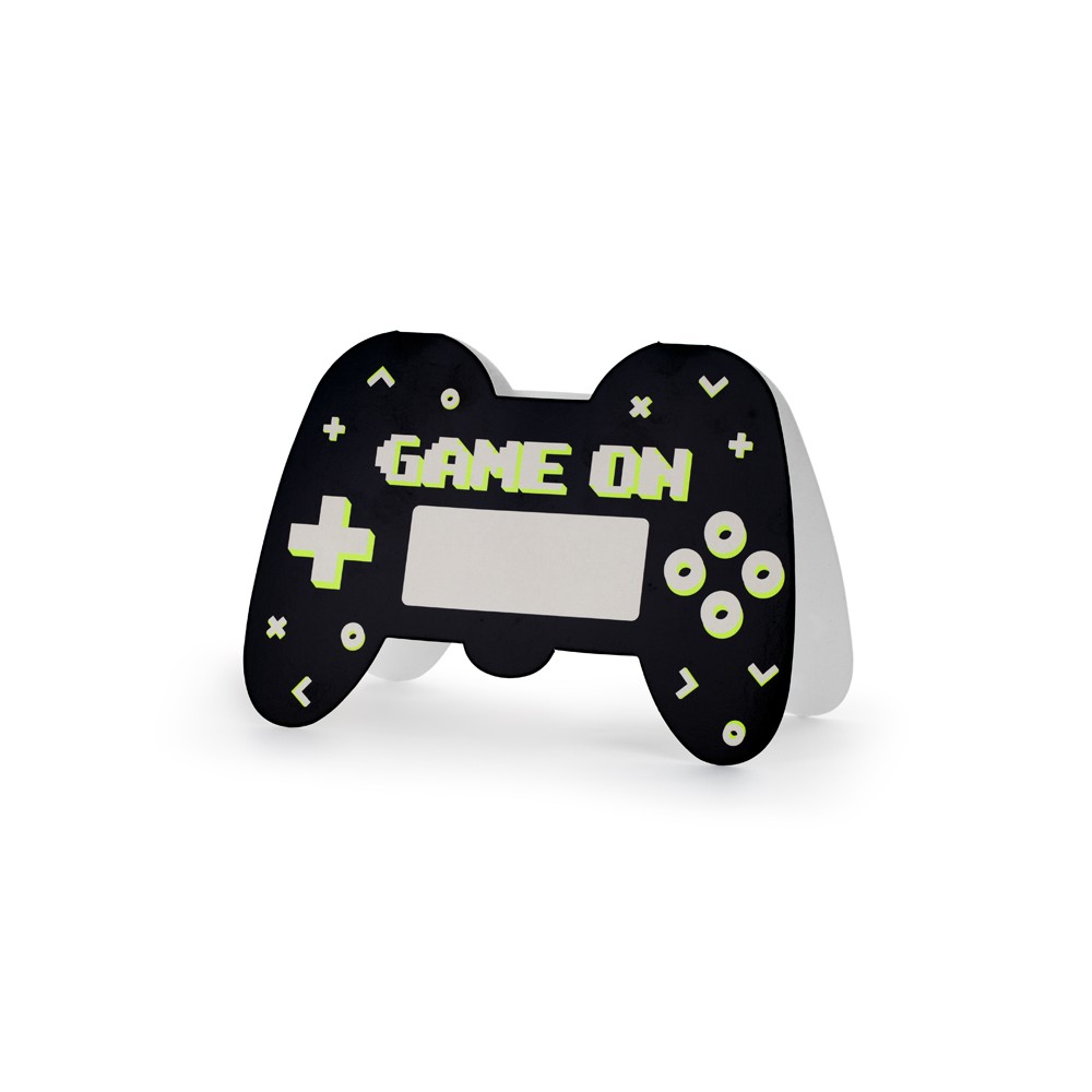 6 Invitations Manette de jeu