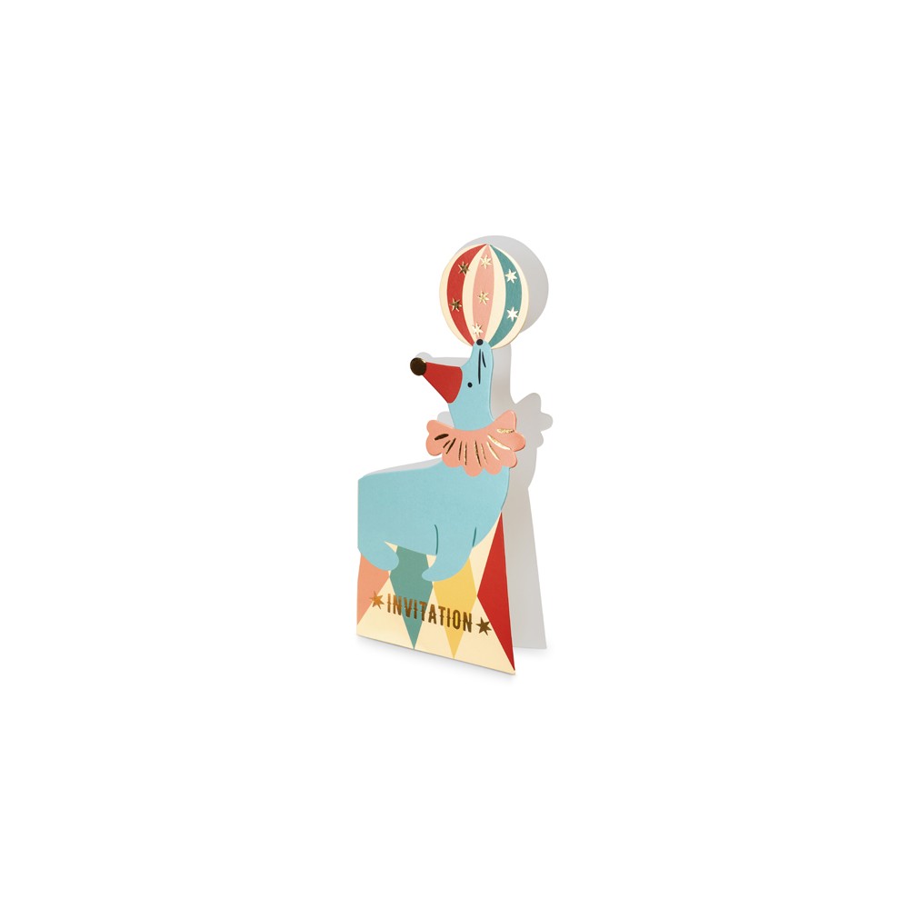 6 Invitations Phoque