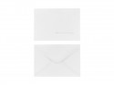 10 Invitations Save the date - blanc