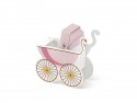 boîtes cadeaux en forme de poussette bébé rose