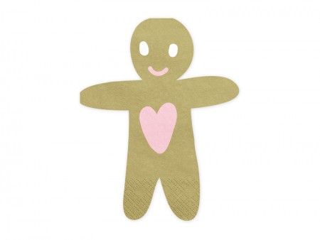 Serviettes Gingerbread Man,...