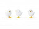 9 Poussins de Pâques, blanc, 7 cm
