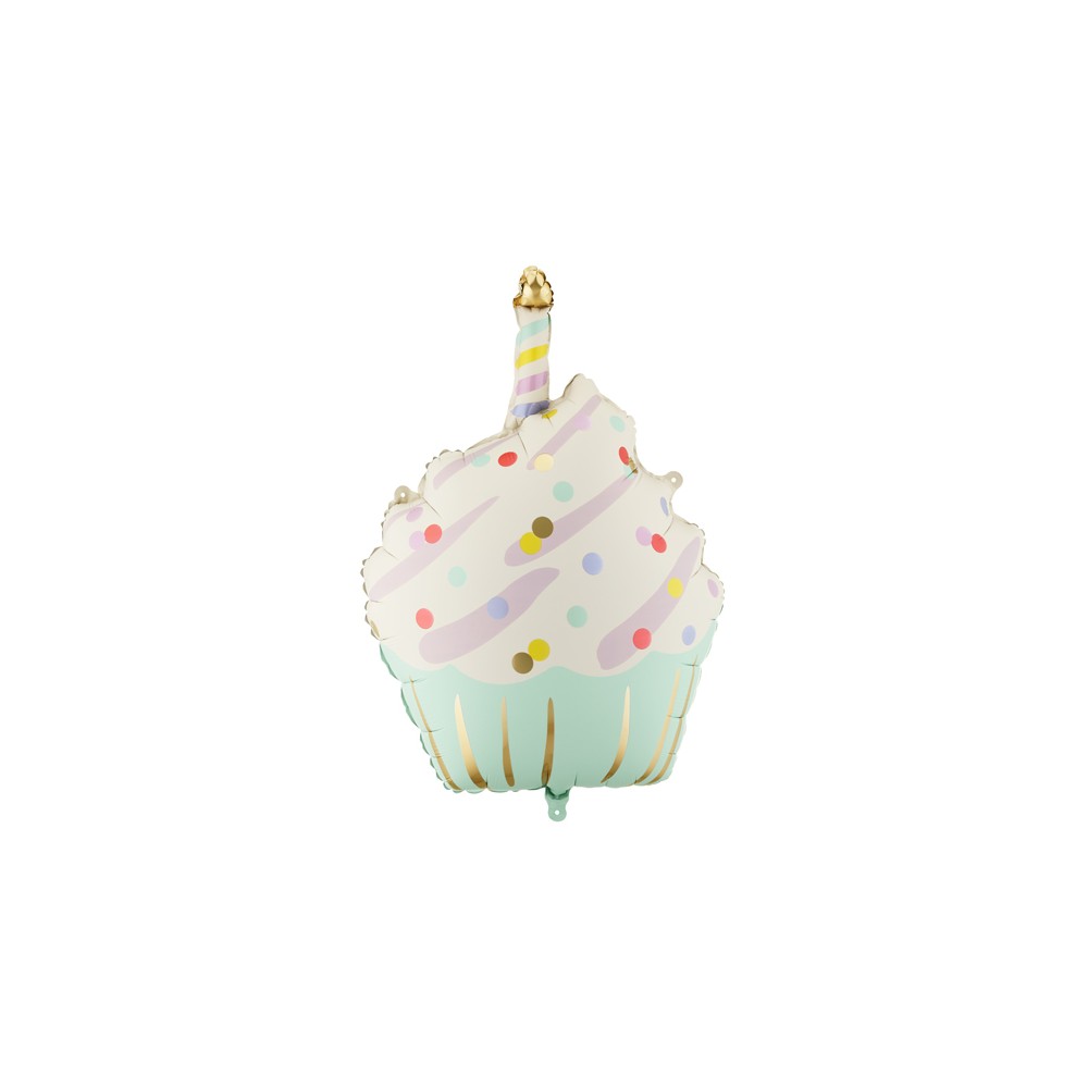 Ballon en aluminium Cupcake, 48x68 cm, assortiment