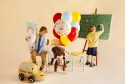 Ballon en aluminium cornet scolaire Hurra Schulkind, 34,5x99 cm, crème