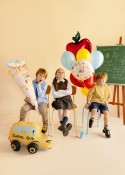 Ballon en aluminium cornet scolaire Hurra Schulkind, 34,5x99 cm, crème