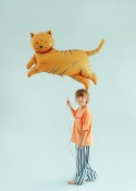 Ballon en aluminium Tigre, 104x81 cm, orange