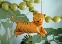 Ballon en aluminium Tigre, 104x81 cm, orange