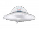 Ballon en aluminium OVNI, 79x55 cm, argent