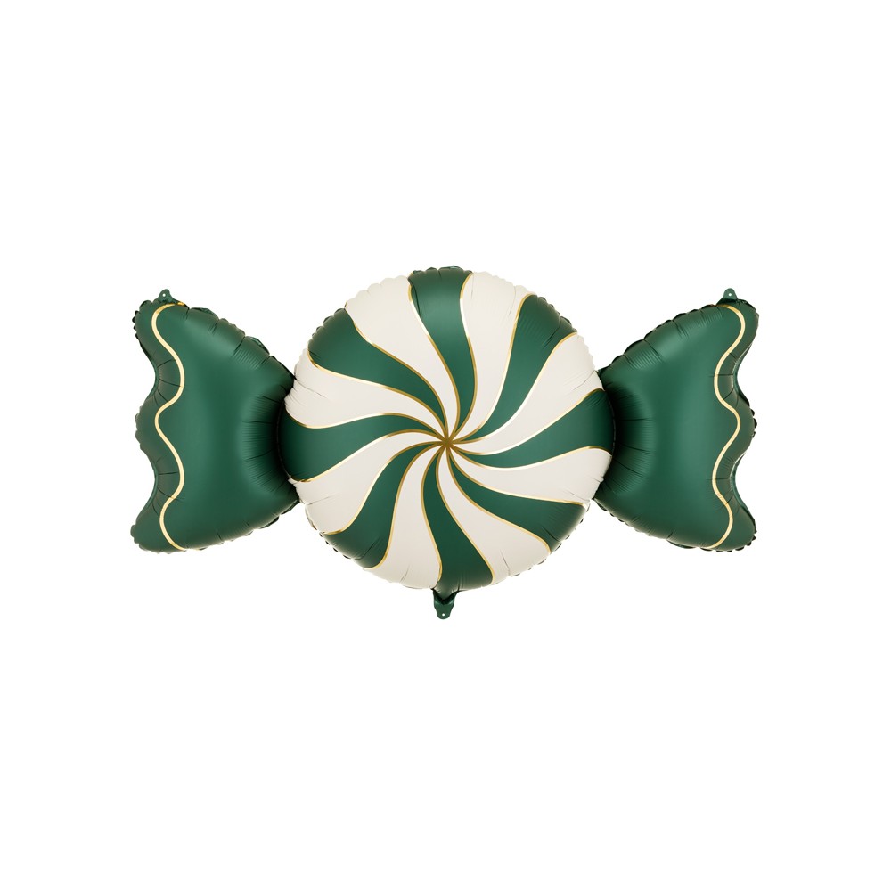 Ballon en aluminium Bonbon, 113x54 cm, beige-vert