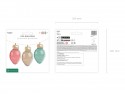 Ballon en aluminium Guirlande lumineuse, 100x60 cm, vert-rouge-doré