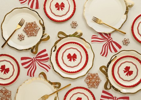 Assiettes Nœud, 18 cm,...