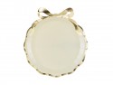 Assiettes avec nœud, 24x26.8 cm, beige-doré