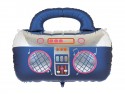Ballon aluminium Boombox, 98x70.5 cm, bleu marine