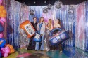 Ballon aluminium Boombox, 98x70.5 cm, bleu marine