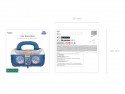 Ballon aluminium Boombox, 98x70.5 cm, bleu marine