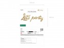 Ballon aluminium Let's Party, 230x80 cm, or