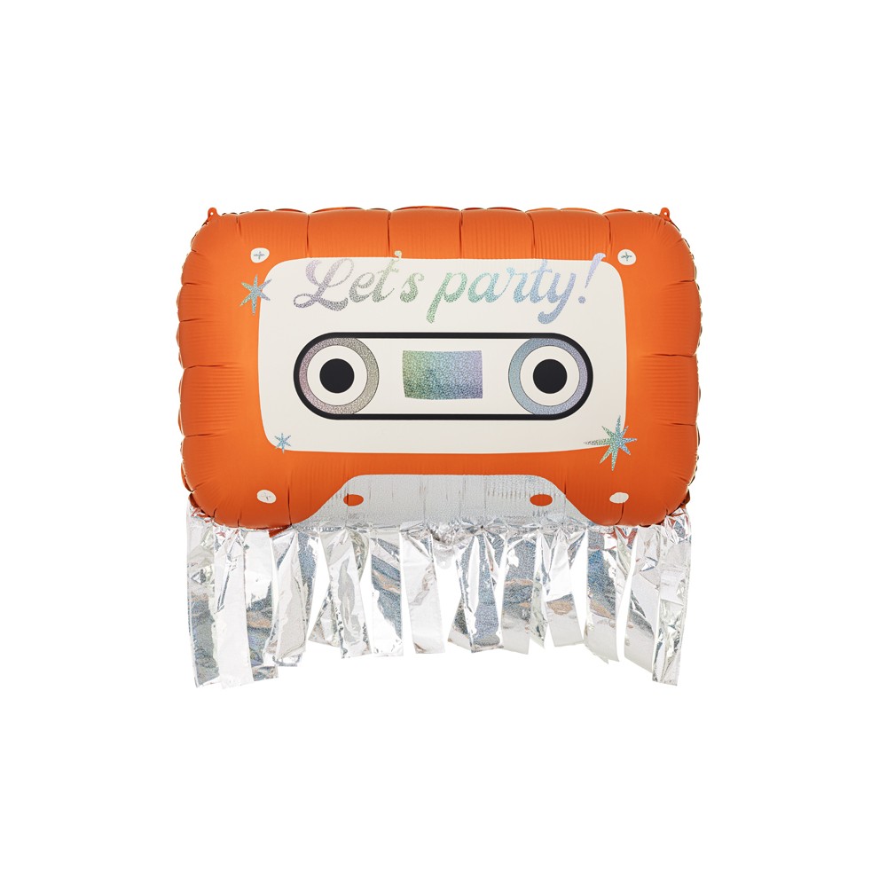 Ballon aluminium Cassette, 91x58 cm, orange