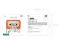 Ballon aluminium Cassette, 91x58 cm, orange