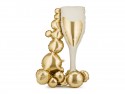Ballon aluminium Verre bulles, 69x105.5 cm, beige-doré