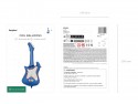 Ballon aluminium Guitare, 41x105 cm, bleu marine